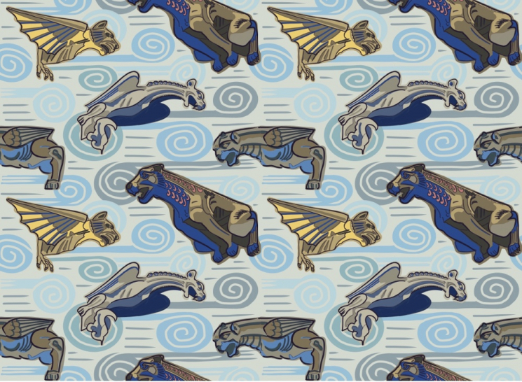 scary monsters in stone