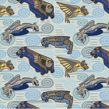 scary monsters in stone