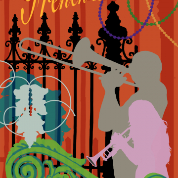 french quarter tea towel