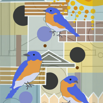 home sweet home tea towel